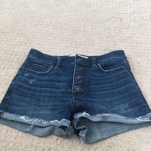 Abercrombie & Fitch High-waisted denim shorts